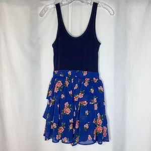 Abercrombie & Fitch Floral Ruffled Tank Top Dress Sz M